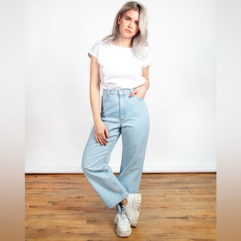 NWOT Iris Denim So Emotional Wide Leg Cropped Jeans - Size 29